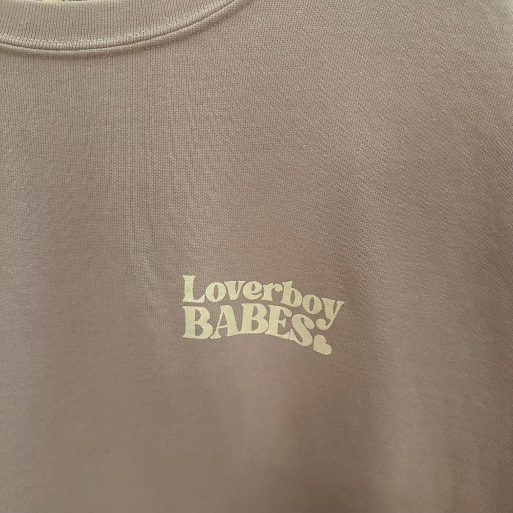 Comfort Colors Loverboy Babes Sweatshirt XL Best Day Ever Graphic Crewneck - Picture 2 of 4